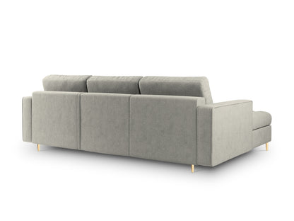 Aspen Corner Sofa with Bed Function and Box (5 Seaters) - Structured Fabric - Structured Fabric - Gallery image 5