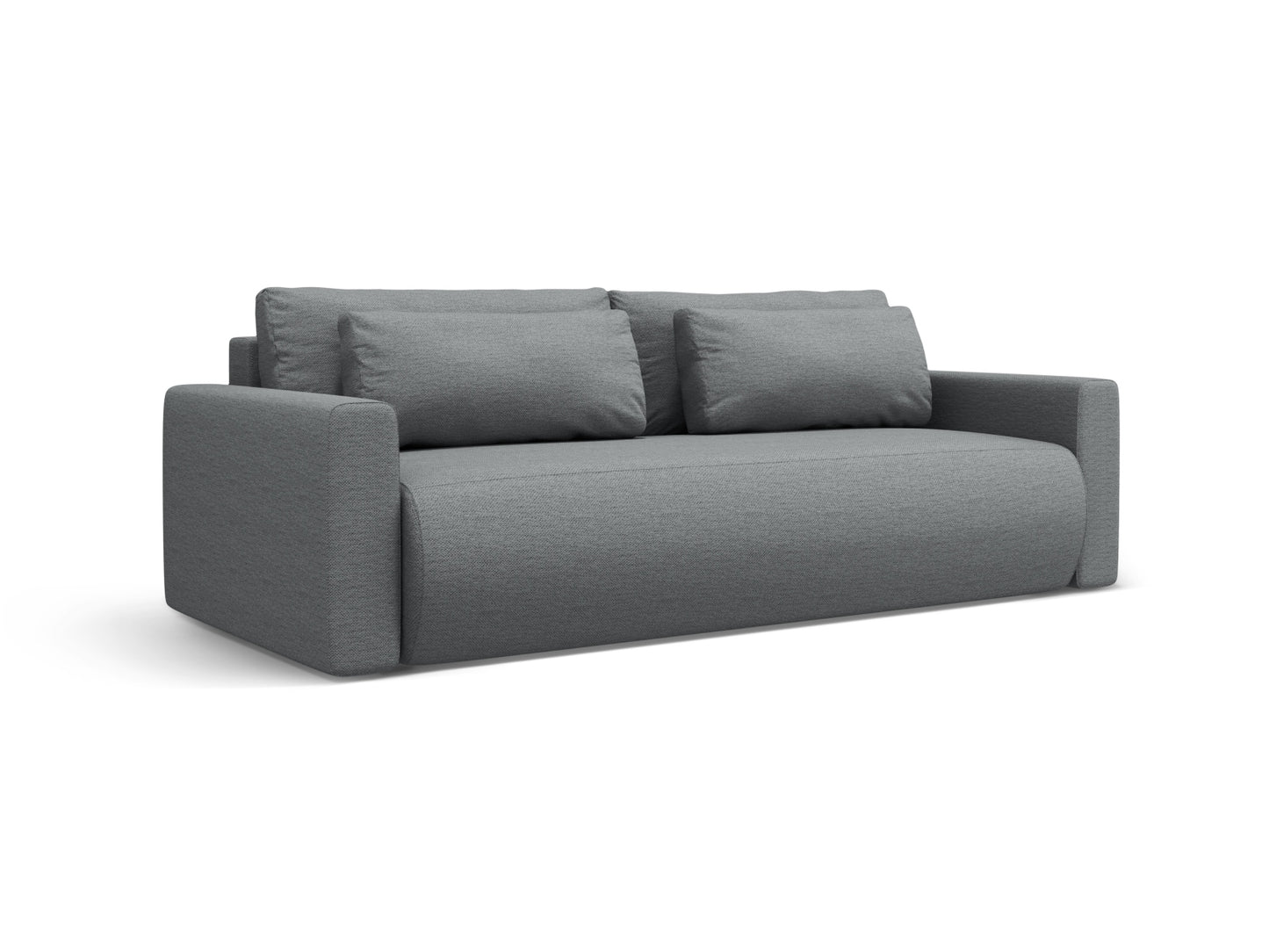 Belfast Sofa With Bed Function And Box (3 Seats, 238x105x84) - Structured Fabric - Gallery image 4