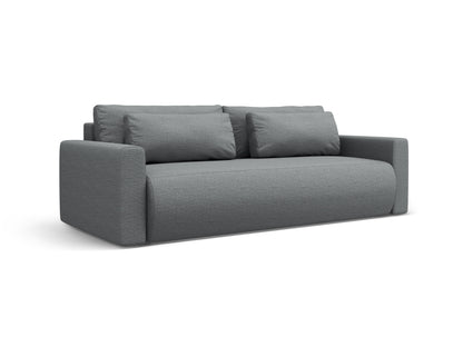 Belfast Sofa With Bed Function And Box (3 Seats, 238x105x84) - Structured Fabric - Gallery image 4