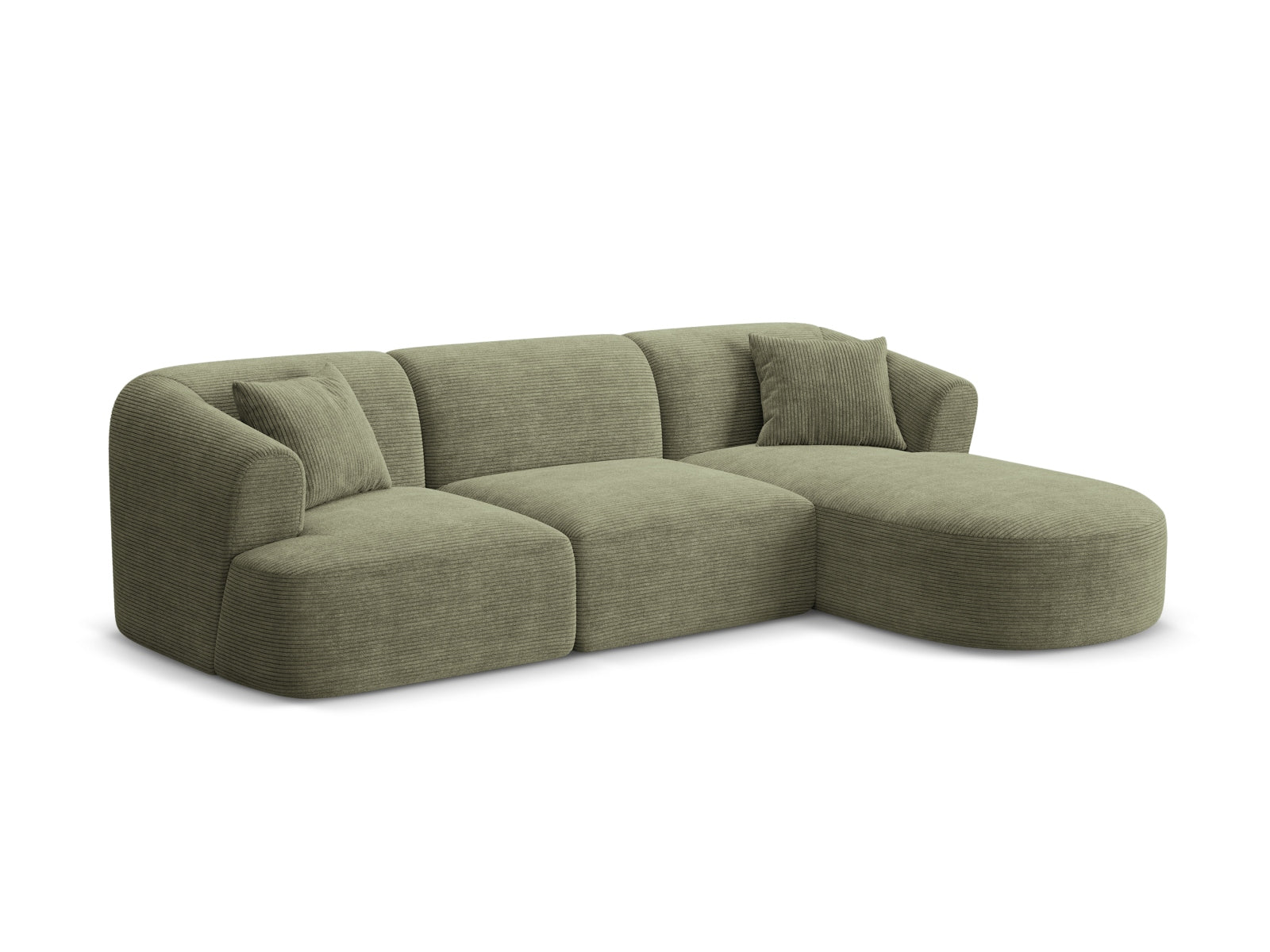 Campi Modular Corner Sofa (4 Seats, 256x156x70) - Corduroy - Gallery image 8