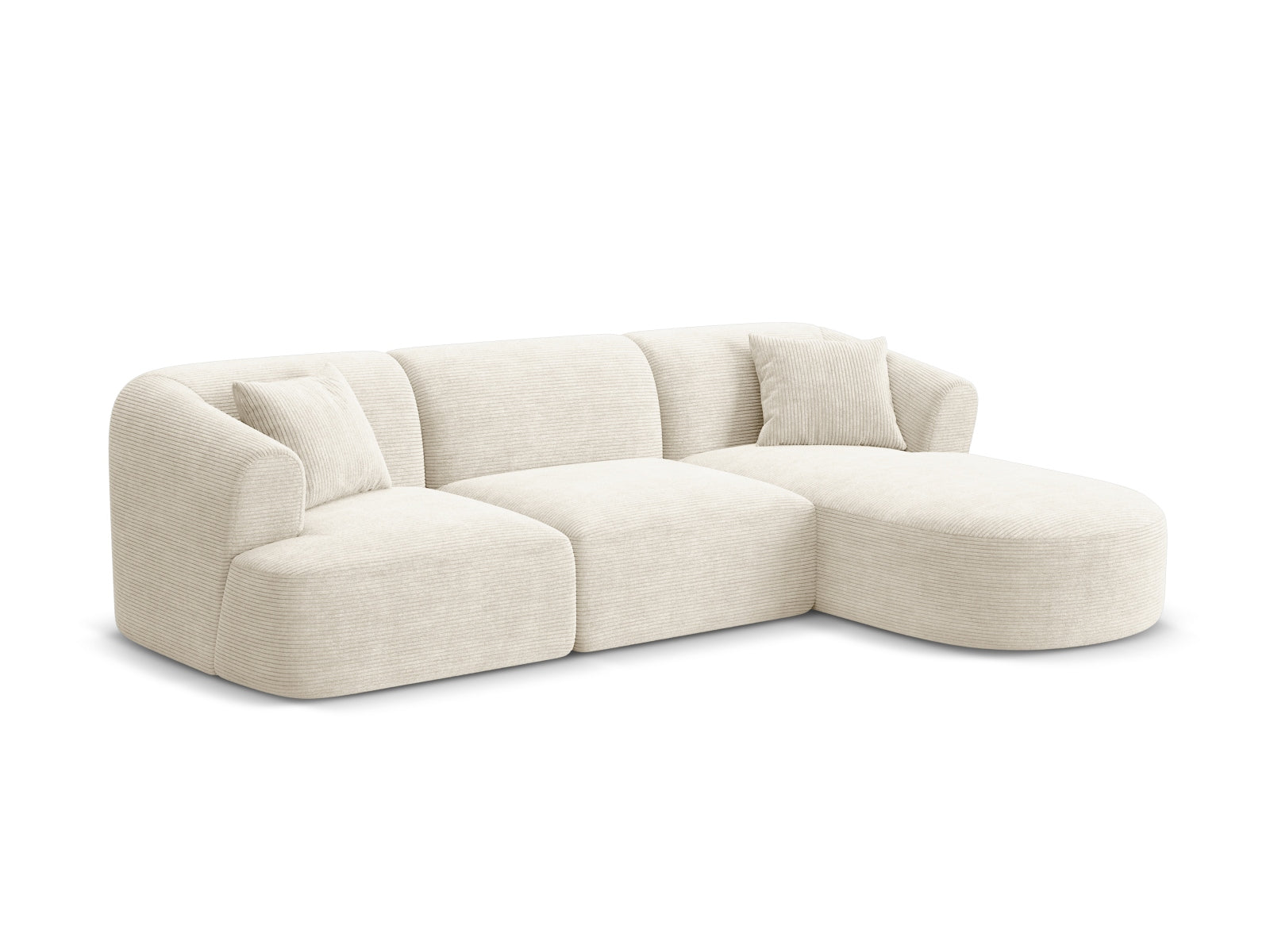 Campi Modular Corner Sofa (4 Seats, 256x156x70) - Corduroy - Gallery image 3