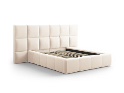Livigno Storage Bed with Double Headboard - Bluvel Velvet - Gallery image 3