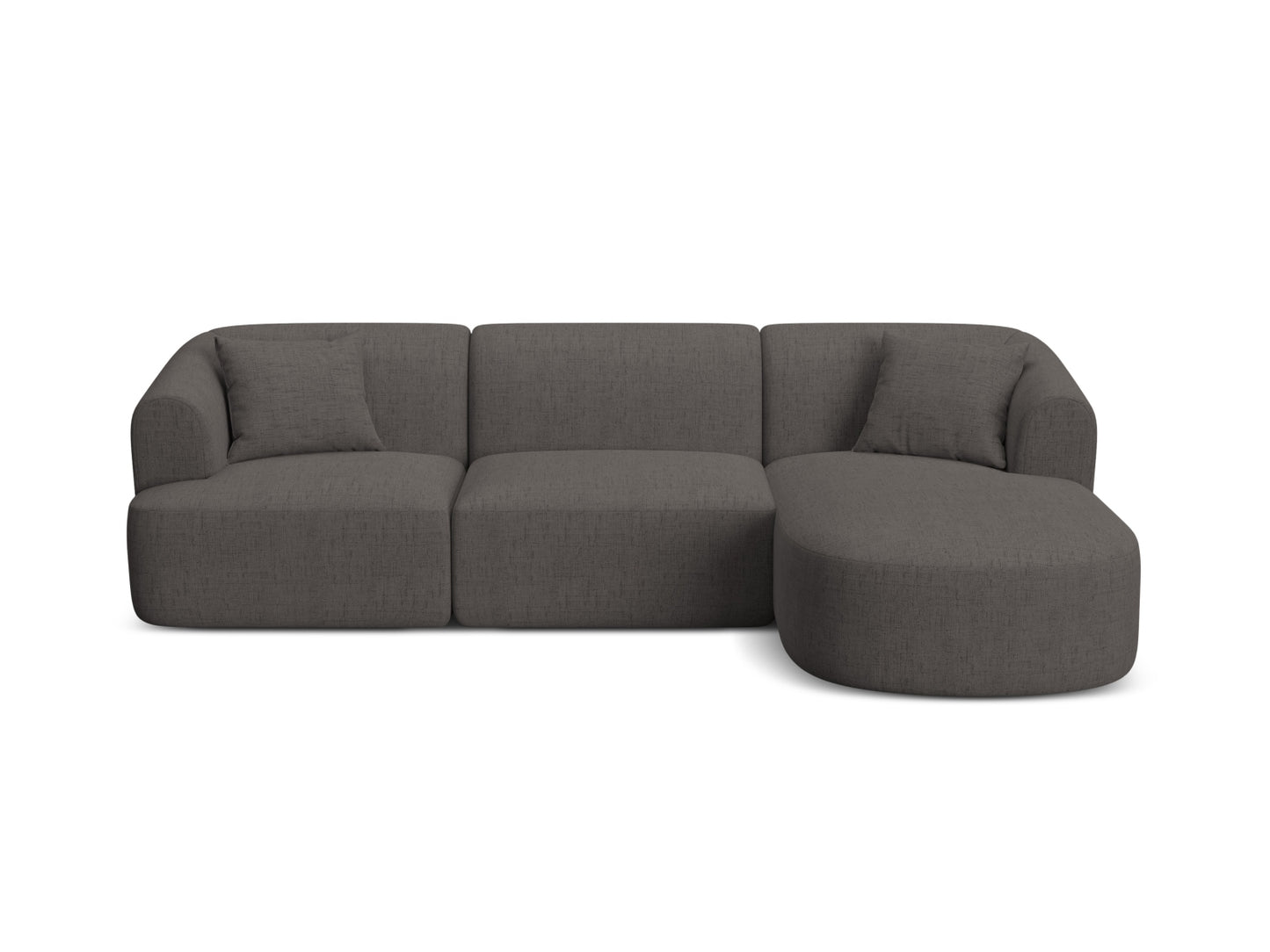 Campi Modular Corner Sofa (4 Seats, 256x156x70) - Structured Fabric