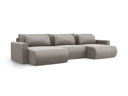 Belfast Panoramic Sofa with Box and Sleeping Function (4 Seats, 340x149x84) - Velvet - Gallery image 7