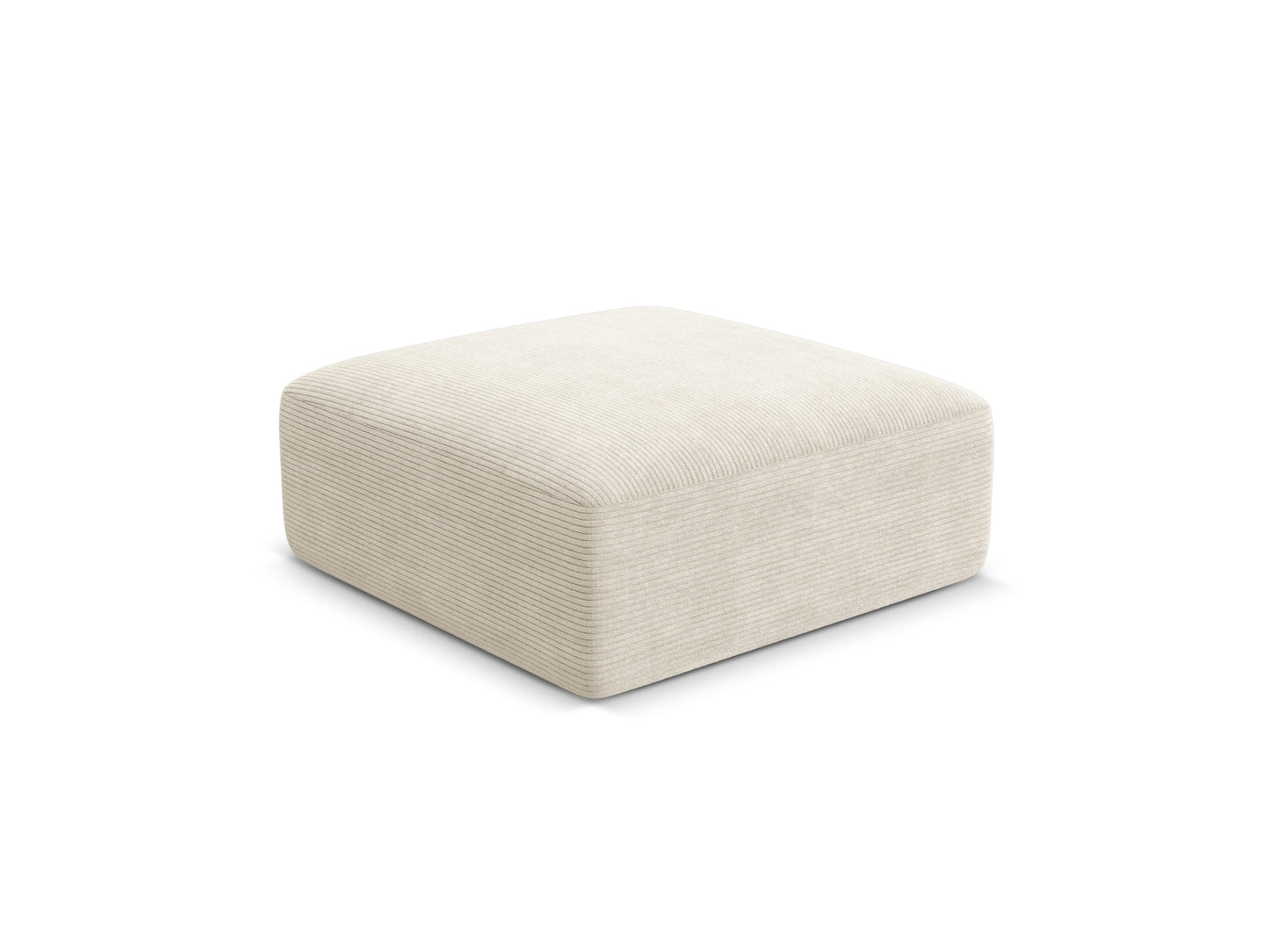 Campi Pouf (1 Seat, 90x90x40) - Corduroy - Gallery image 2