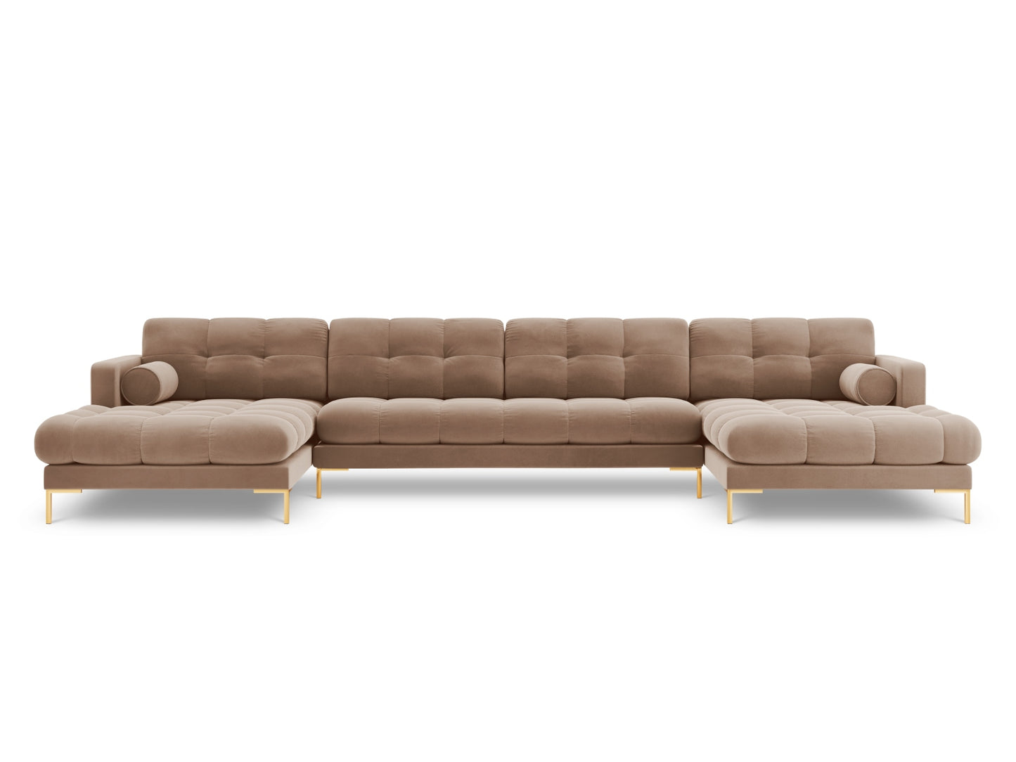 Bali Panoramic Sofa (7 Seats, 383x185x75) - Velvet - Gallery image 2