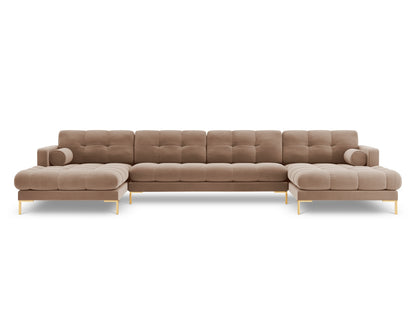 Bali Panoramic Sofa (7 Seats, 383x185x75) - Velvet - Gallery image 2