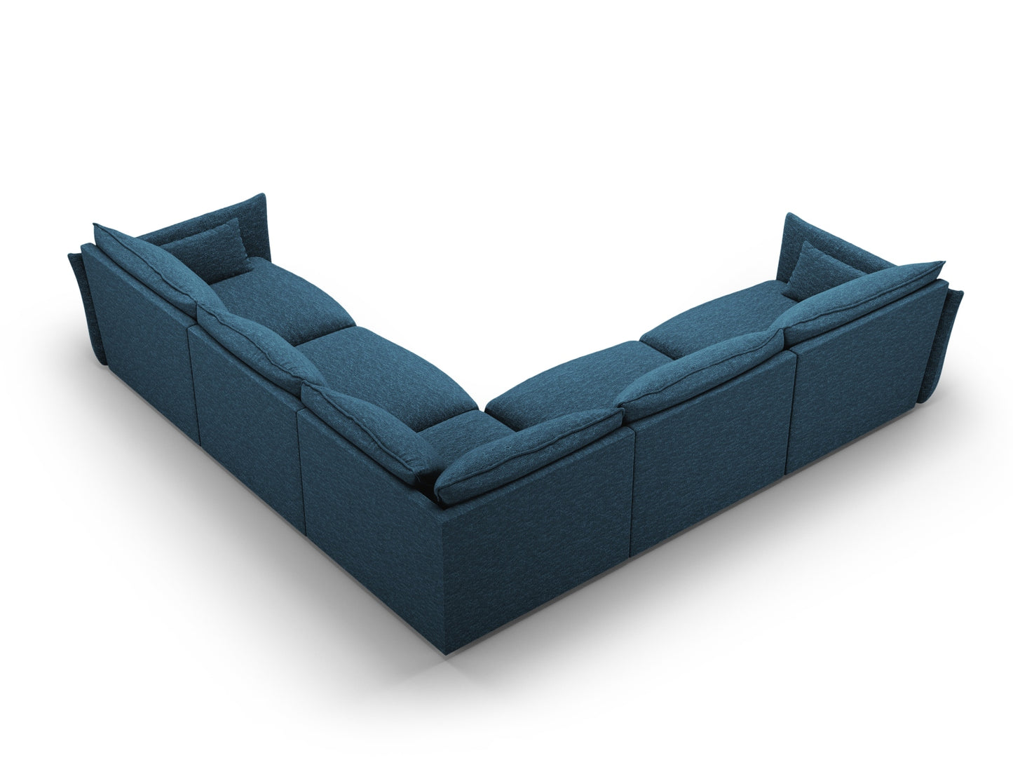 Matera Symmetrical Corner Sofa (7 Seats, 286x286x85) - Haga Chenille - Gallery image 5