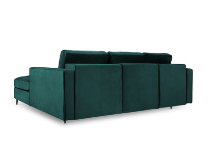 Aspen Corner Sofa with Bed Function and Box (5 Seaters) - Velvet - Velvet - Gallery image 6