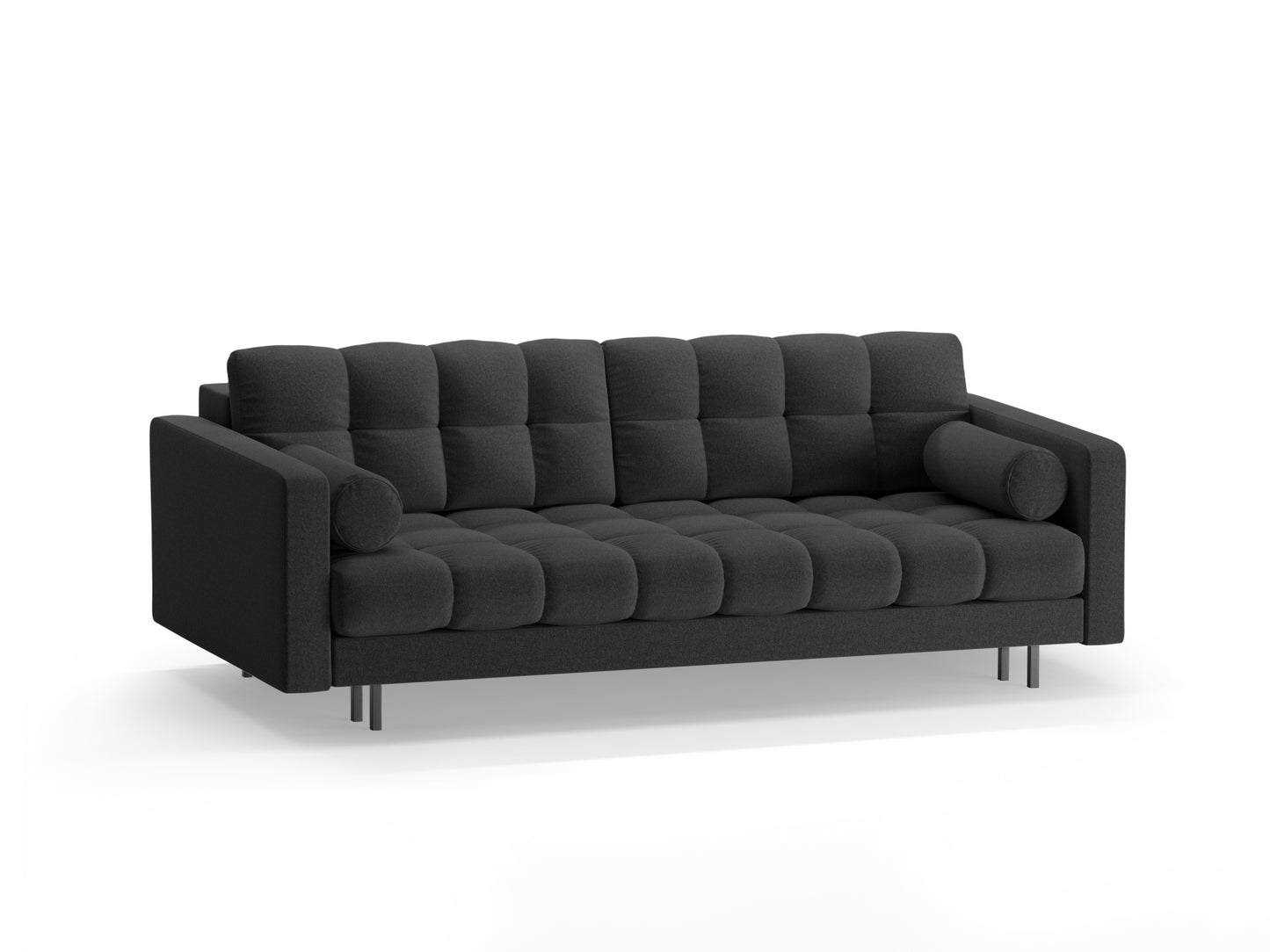 Bali Sofa With Bed Function And Box (3 Seats, 222x84x105) - Structured Fabric - Gallery image 4