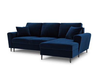 Kyoto Corner Sofa With Bed Function And Box (4 Seats, 241x145x88) - Left/Right - Riviera Velvet