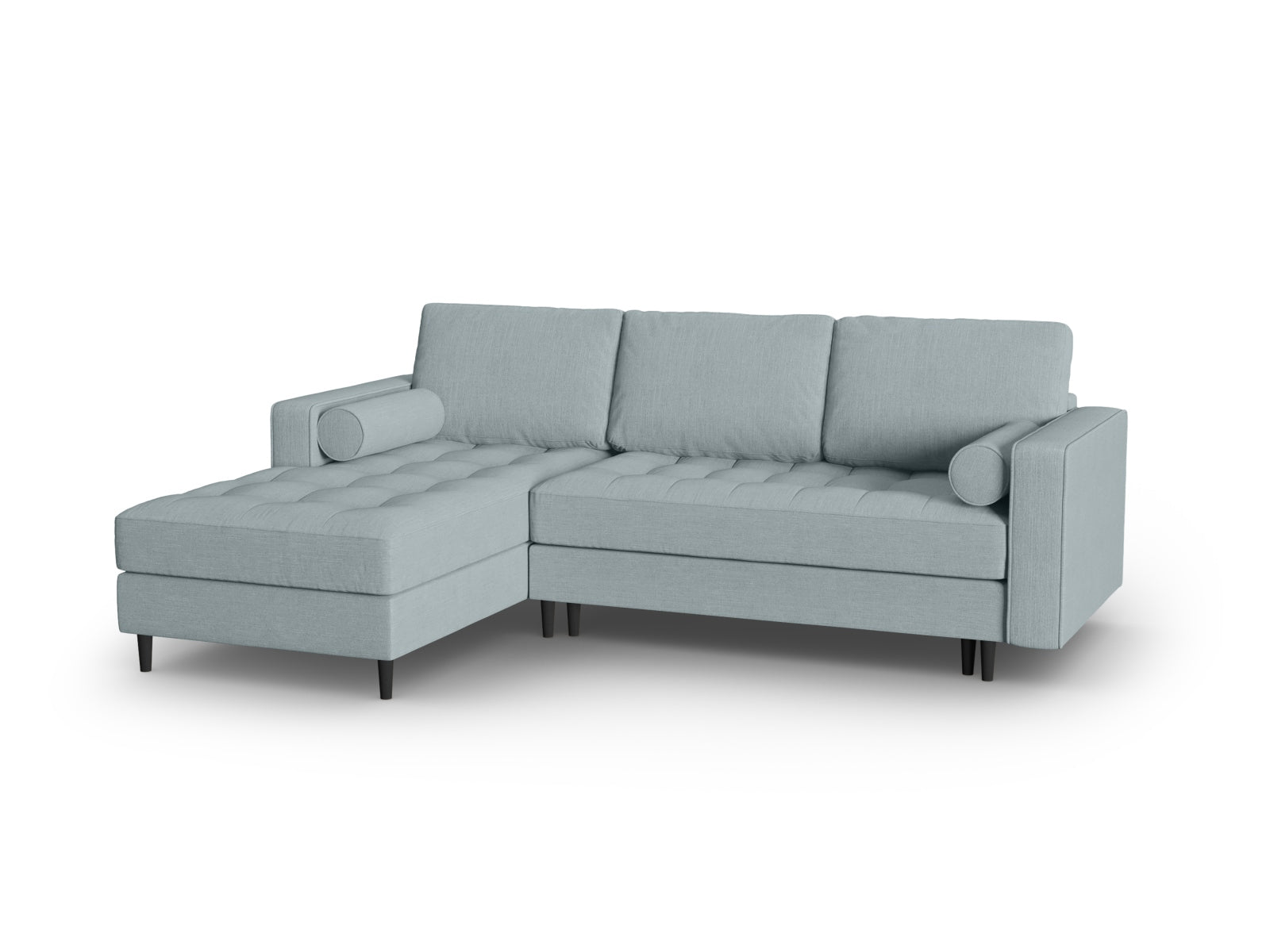 Aspen Corner Sofa with Bed Function and Box (5 Seaters) - Structured Fabric - Structured Fabric - Gallery image 7