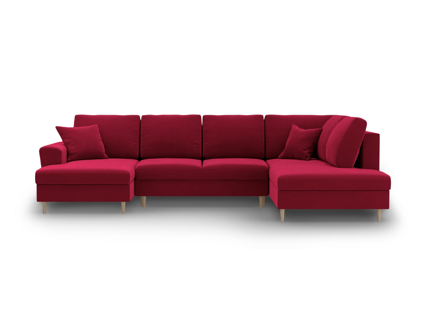 Kyoto Panoramic Corner Sofa With Bed Function And Box (7 Seats, 313x194x88) - Left/Right - Riviera Velvet