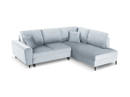 Kyoto Corner Sofa With Bed Function And Box (5 Seats, 243x194x88) - Left/Right - Riviera Velvet