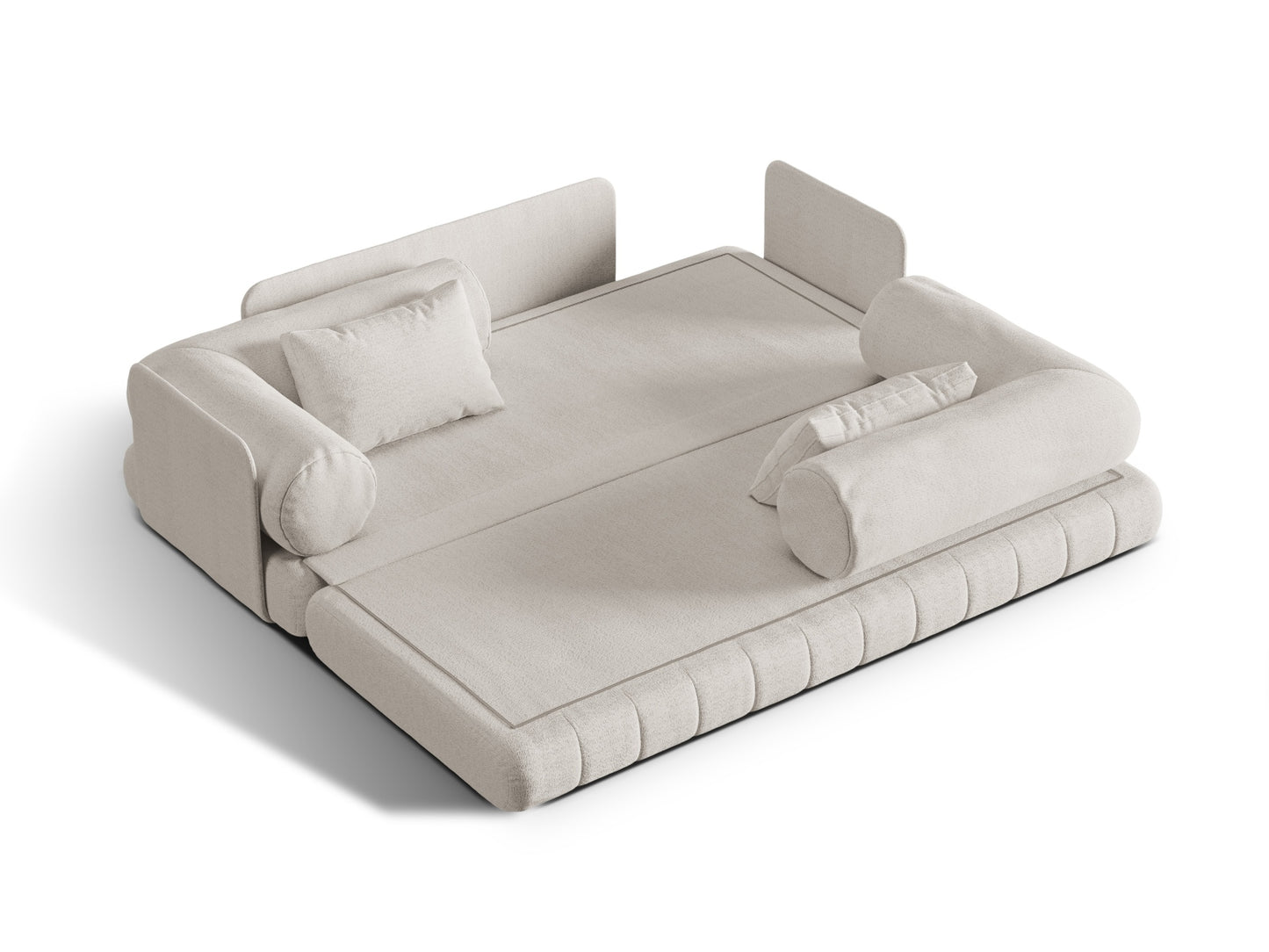 Kemi Sofa With Bed Function (3 Seats, 206x95x70) - CORAL Boucle - Gallery image 7