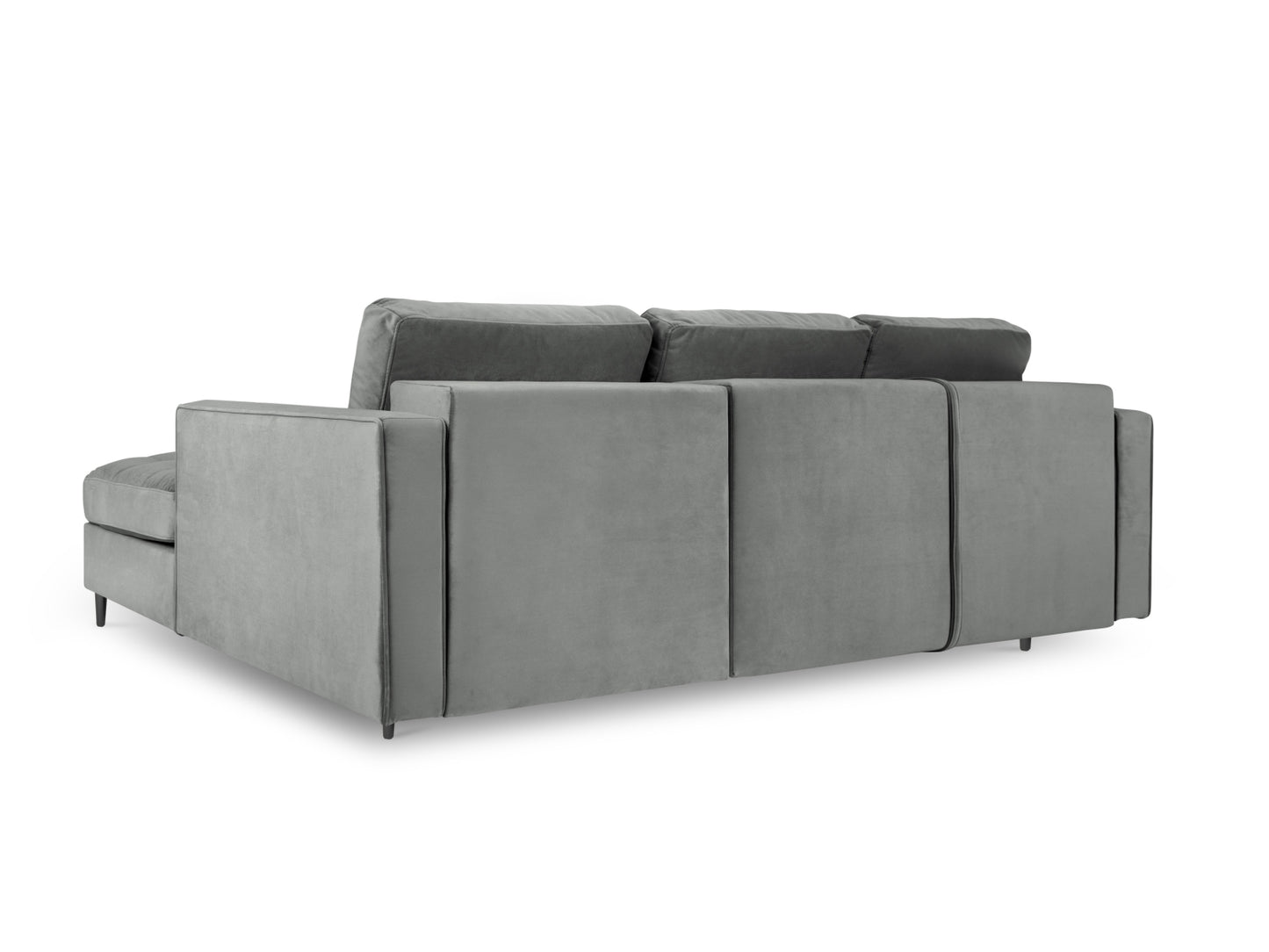 Aspen Corner Sofa with Bed Function and Box (5 Seaters) - Velvet - Velvet - Gallery image 7