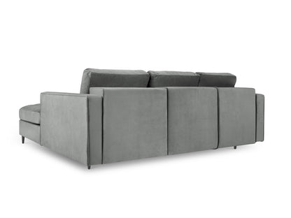 Aspen Corner Sofa with Bed Function and Box (5 Seaters) - Velvet - Velvet - Gallery image 7