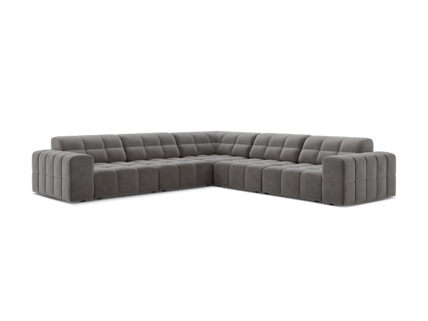 Chicago Symmetrical Corner Sofa (4 Seats, 285x285x78) - Bluvel Velvet