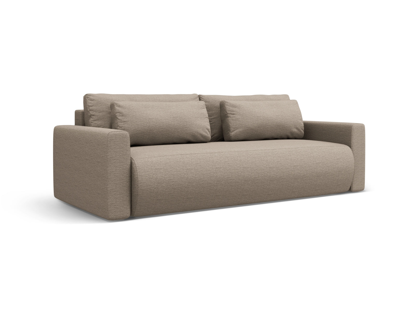 Belfast Sofa With Bed Function And Box (3 Seats, 238x105x84) - Structured Fabric - Gallery image 3