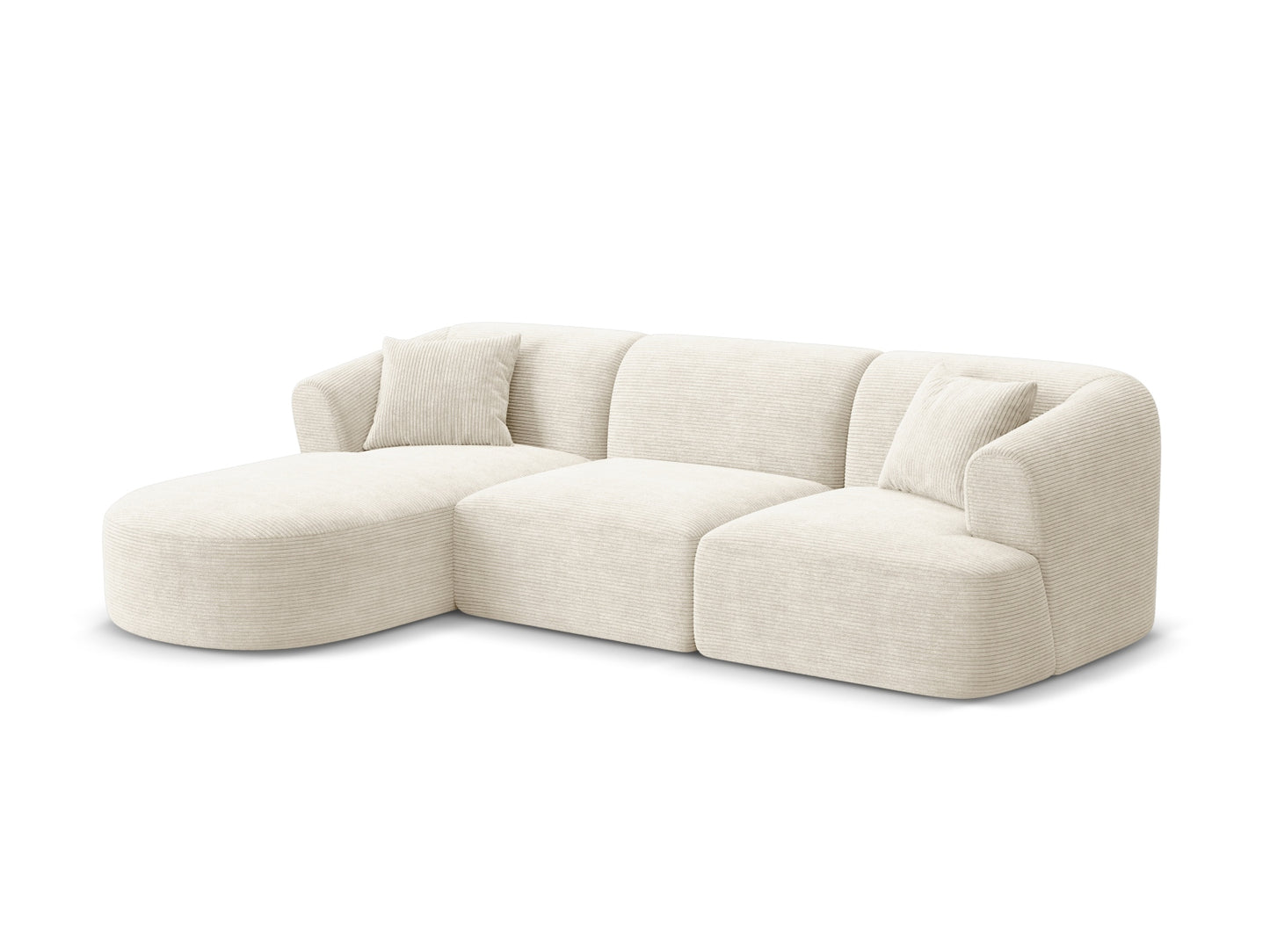 Campi Modular Corner Sofa (4 Seats, 256x156x70) - Corduroy - Gallery image 4