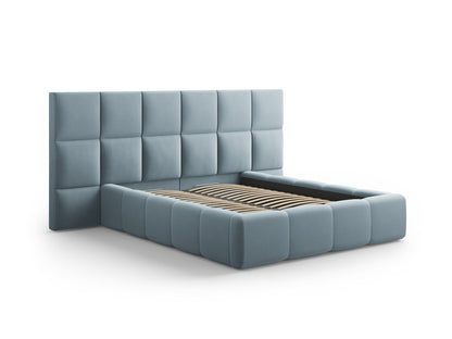 Livigno Storage Bed with Double Headboard - Bluvel Velvet - Gallery image 4