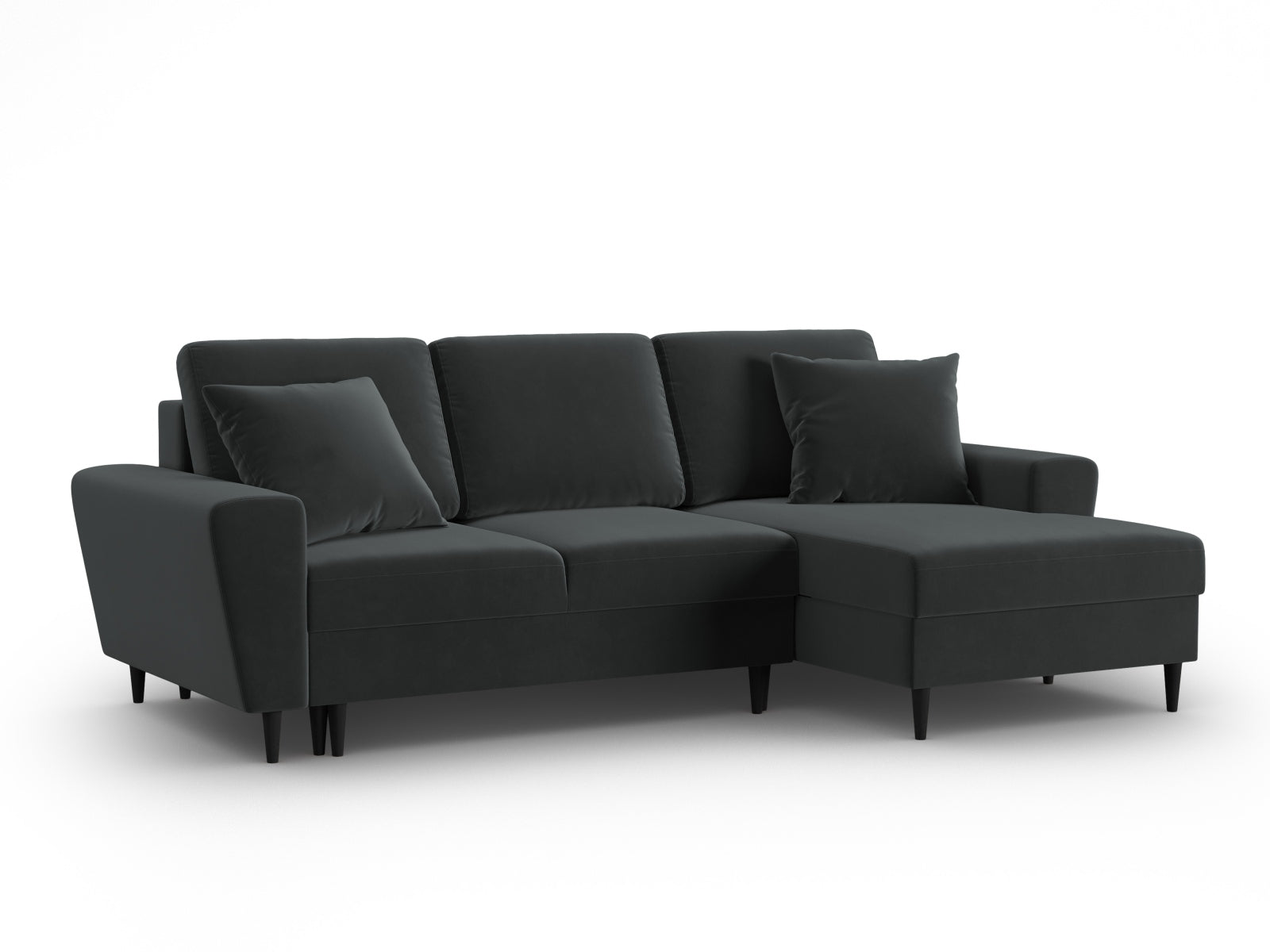 Kyoto Corner Sofa With Bed Function And Box (4 Seats, 241x145x88) - Left/Right - Riviera Velvet - Gallery image 8
