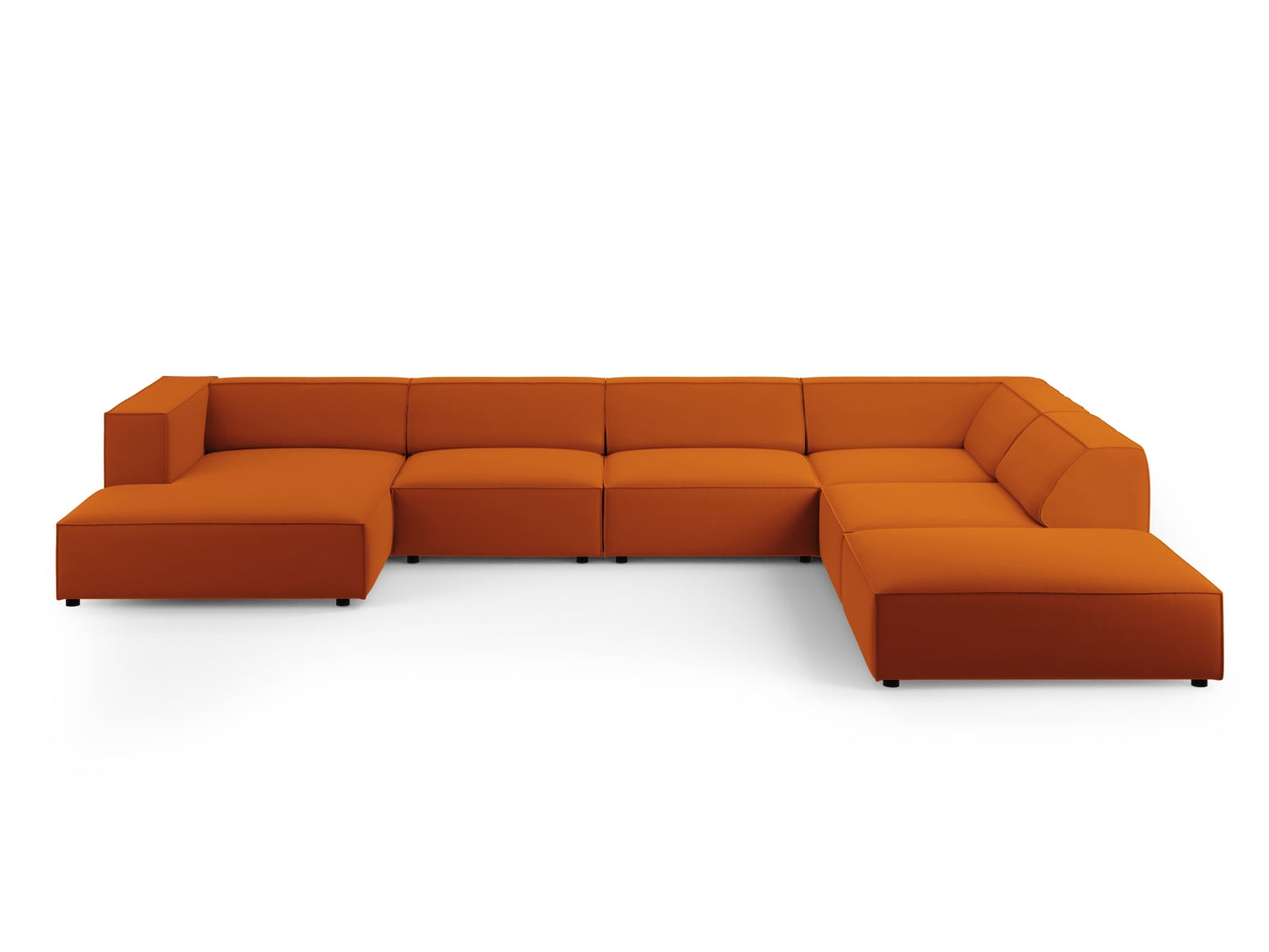 Arendal Panoramic Corner Sofa Velvet (7 Seaters)