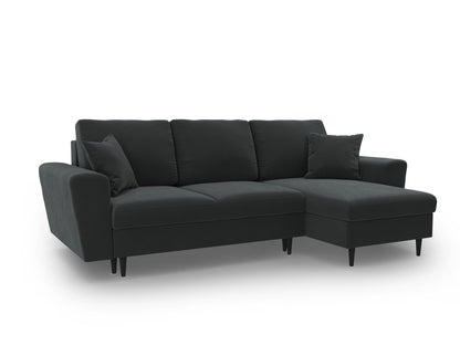 Kyoto Corner Sofa With Bed Function And Box (4 Seats, 241x145x88) - Riviera Velvet - Gallery image 4
