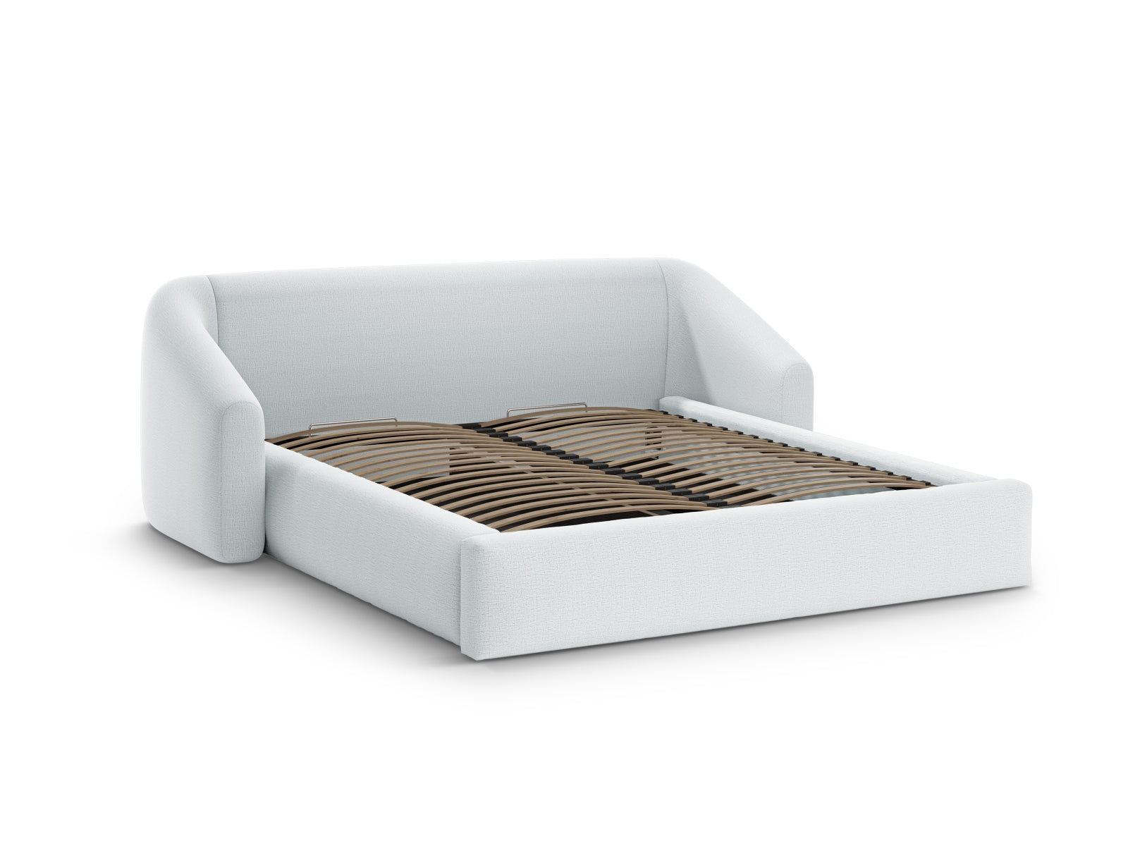Campi Storage Bed With Headboard - Structured Fabric - Gallery image 5