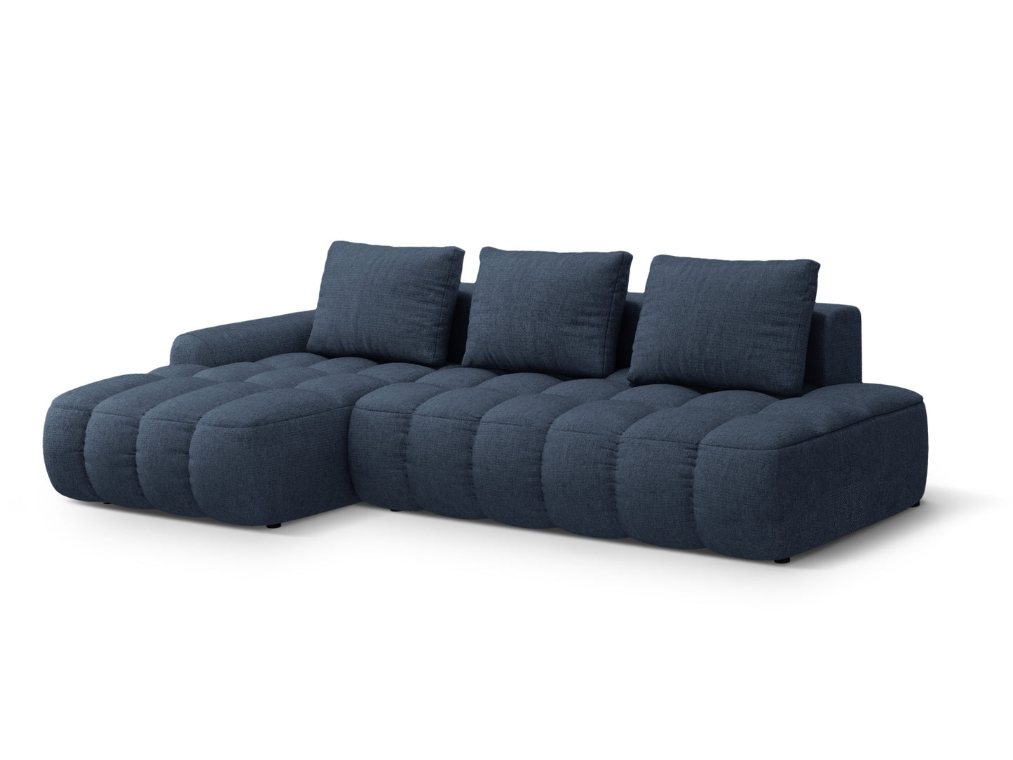 Linz Corner Sofa Bed with Storage - Sorella Structured Fabric - Gallery image 5