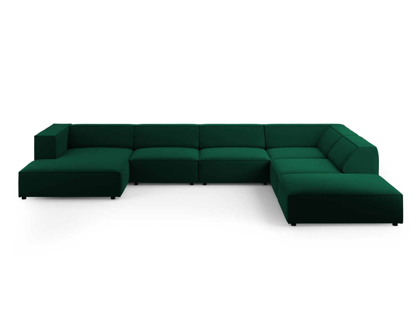 Arendal Panoramic Corner Sofa Velvet (7 Seaters)