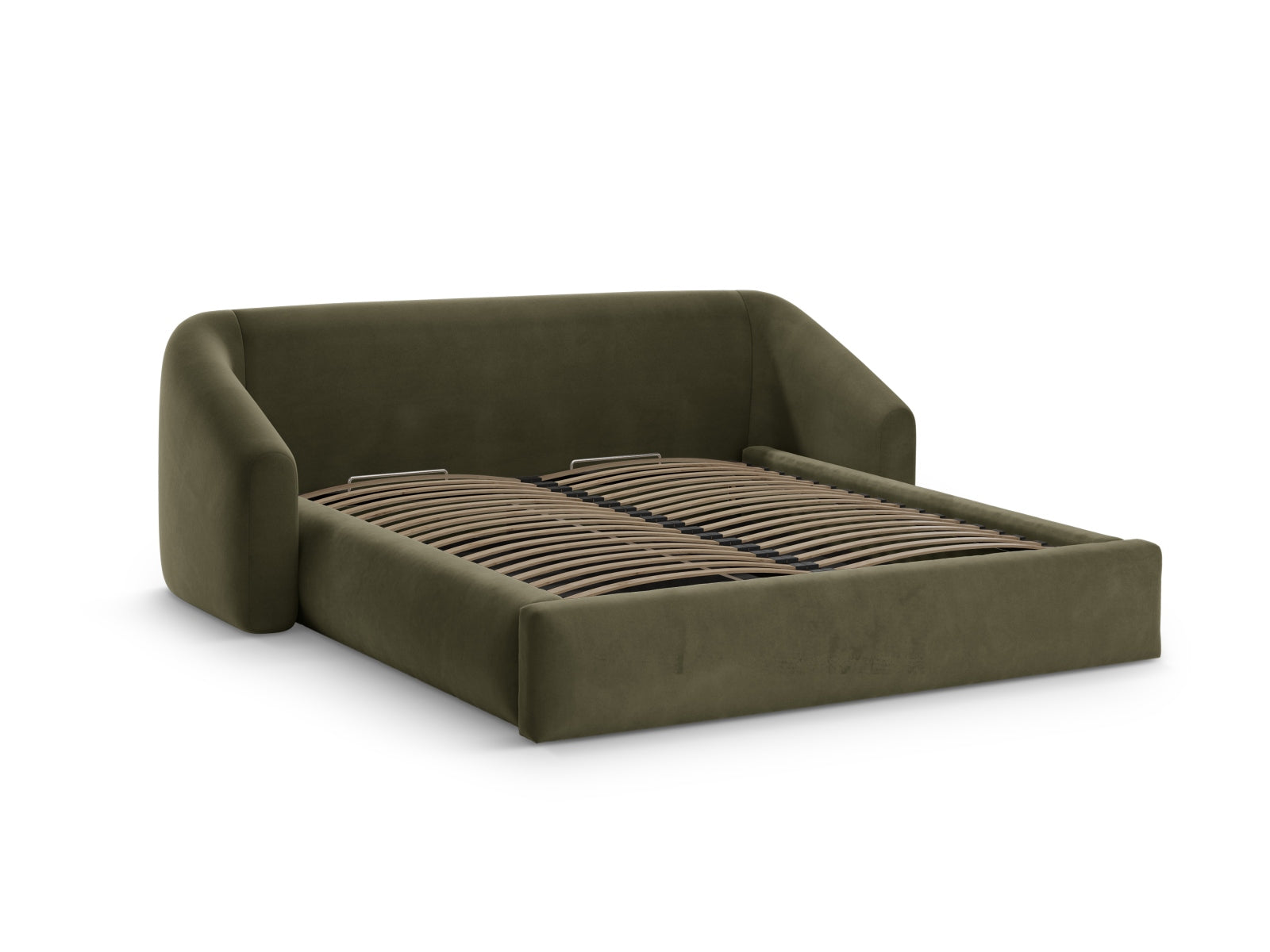 Campi Storage Bed With Headboard - Velvet - Gallery image 3
