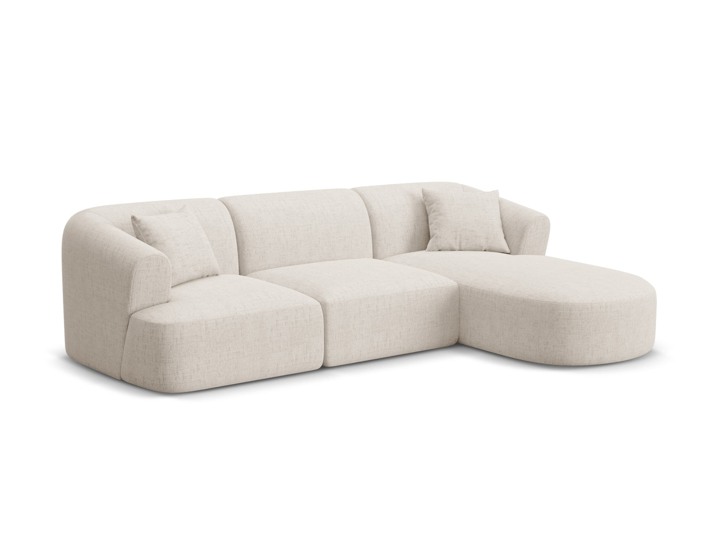 Campi Modular Corner Sofa (4 Seats, 256x156x70) - Structured Fabric - Gallery image 1