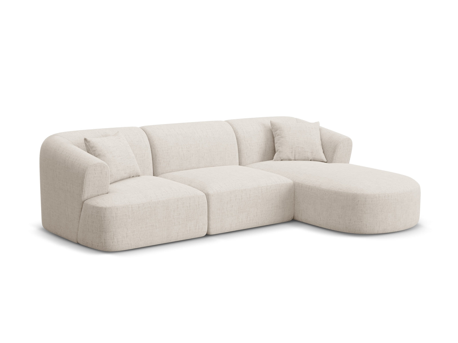 Campi Modular Corner Sofa (4 Seats, 256x156x70) - Structured Fabric - Gallery image 1