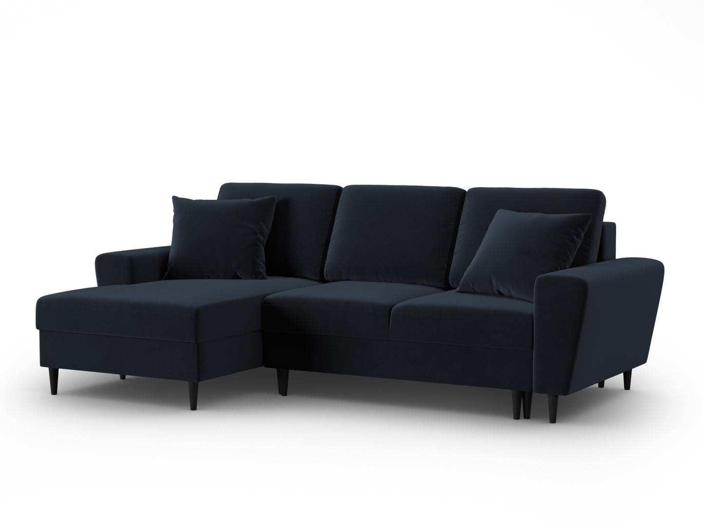Kyoto Corner Sofa With Bed Function And Box (4 Seats, 241x145x88) - Left/Right - Riviera Velvet - Gallery image 5