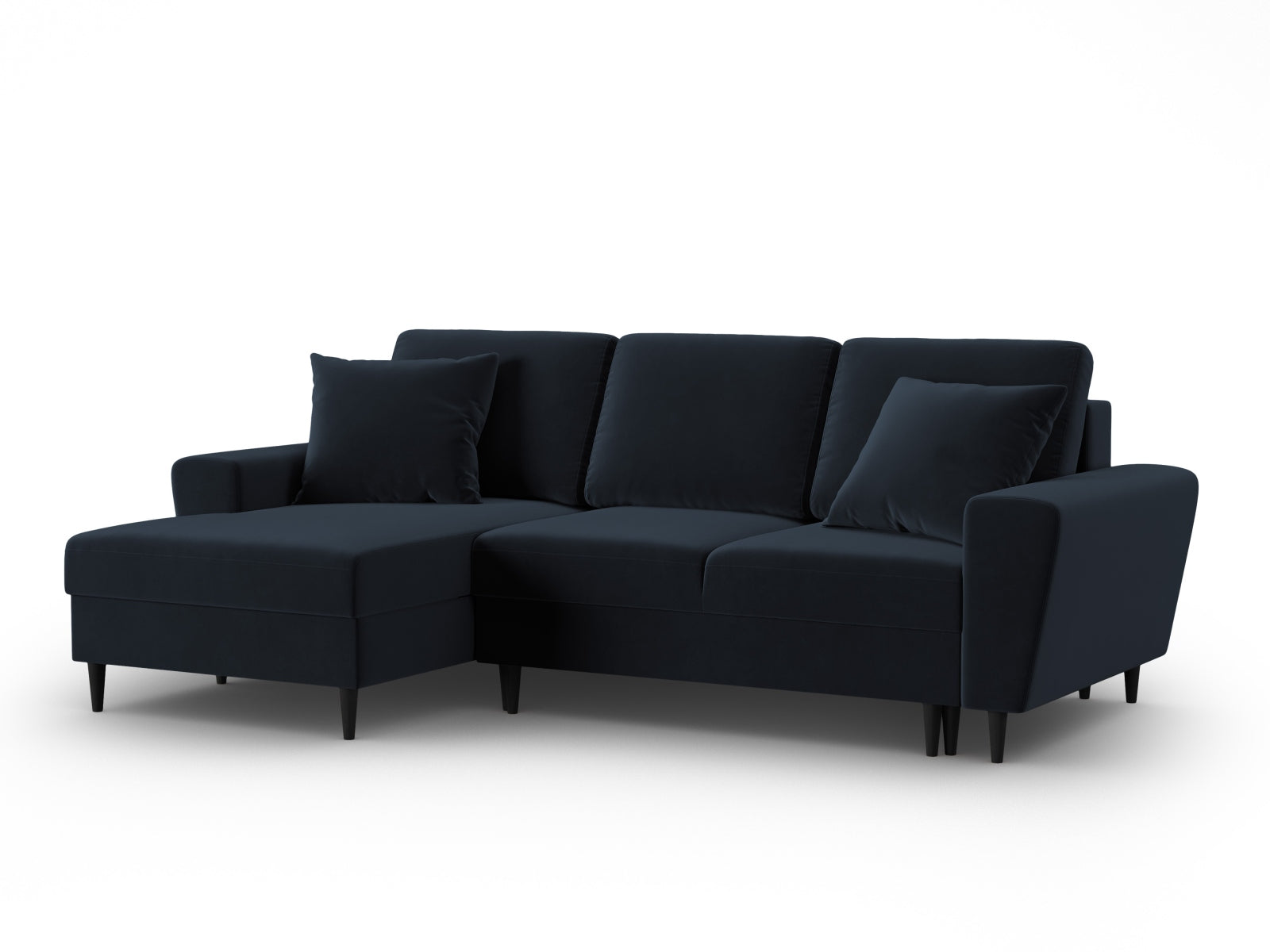 Kyoto Corner Sofa With Bed Function And Box (4 Seats, 241x145x88) - Left/Right - Riviera Velvet - Gallery image 5