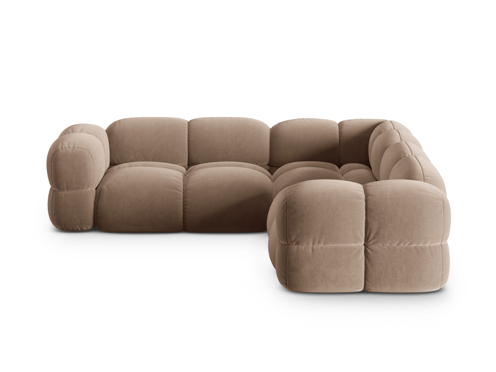 Loretto Symmetrical Corner Sofa (4 Seats, 250x250x68) - Vogue Velvet - Gallery image 2