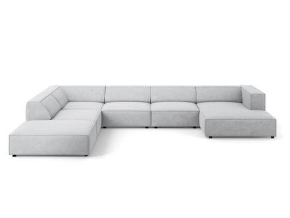 Arendal Panoramic Corner Sofa Chenille with corduroy (7 Seaters)