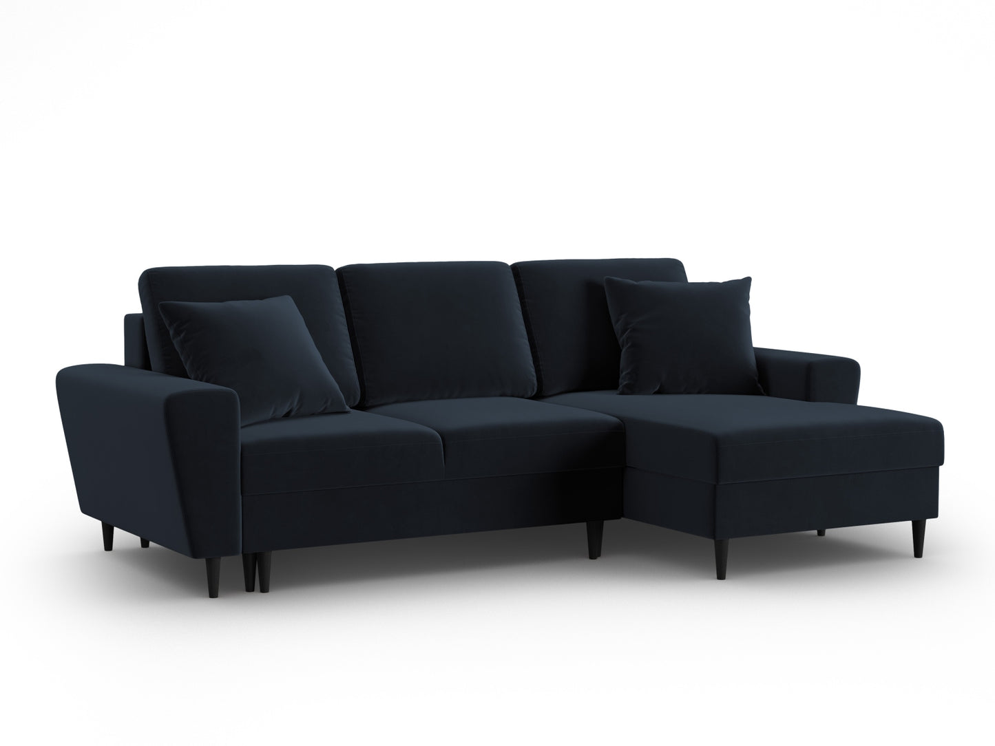 Kyoto Corner Sofa With Bed Function And Box (4 Seats, 241x145x88) - Left/Right - Riviera Velvet - Gallery image 6