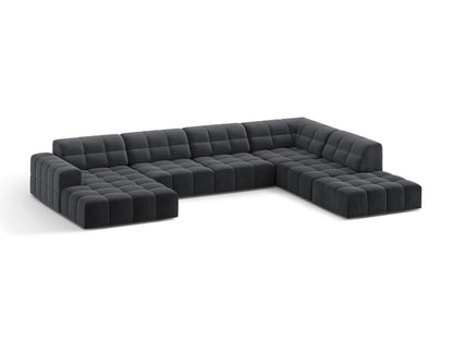 Chicago Panoramic Corner Sofa (7 Seats, 375x263x78) - Bluvel Velvet - Gallery image 8