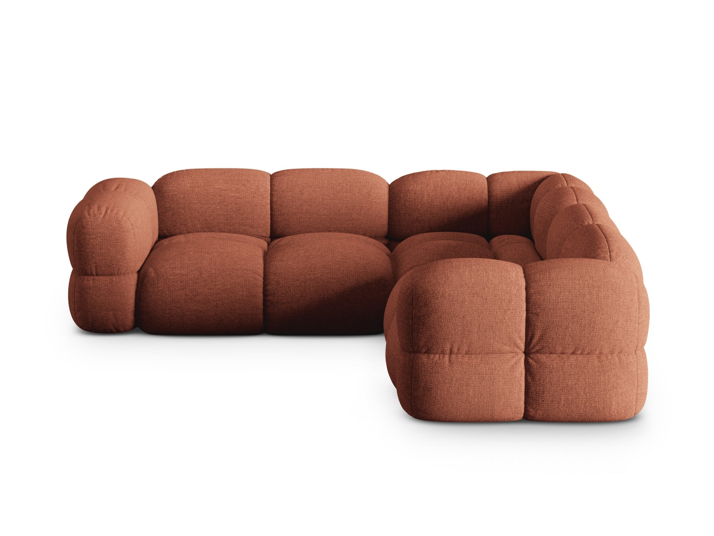 Loretto Symmetrical Corner Sofa (4 Seats, 250x250x68) - Sorella Structured Fabric - Gallery image 3