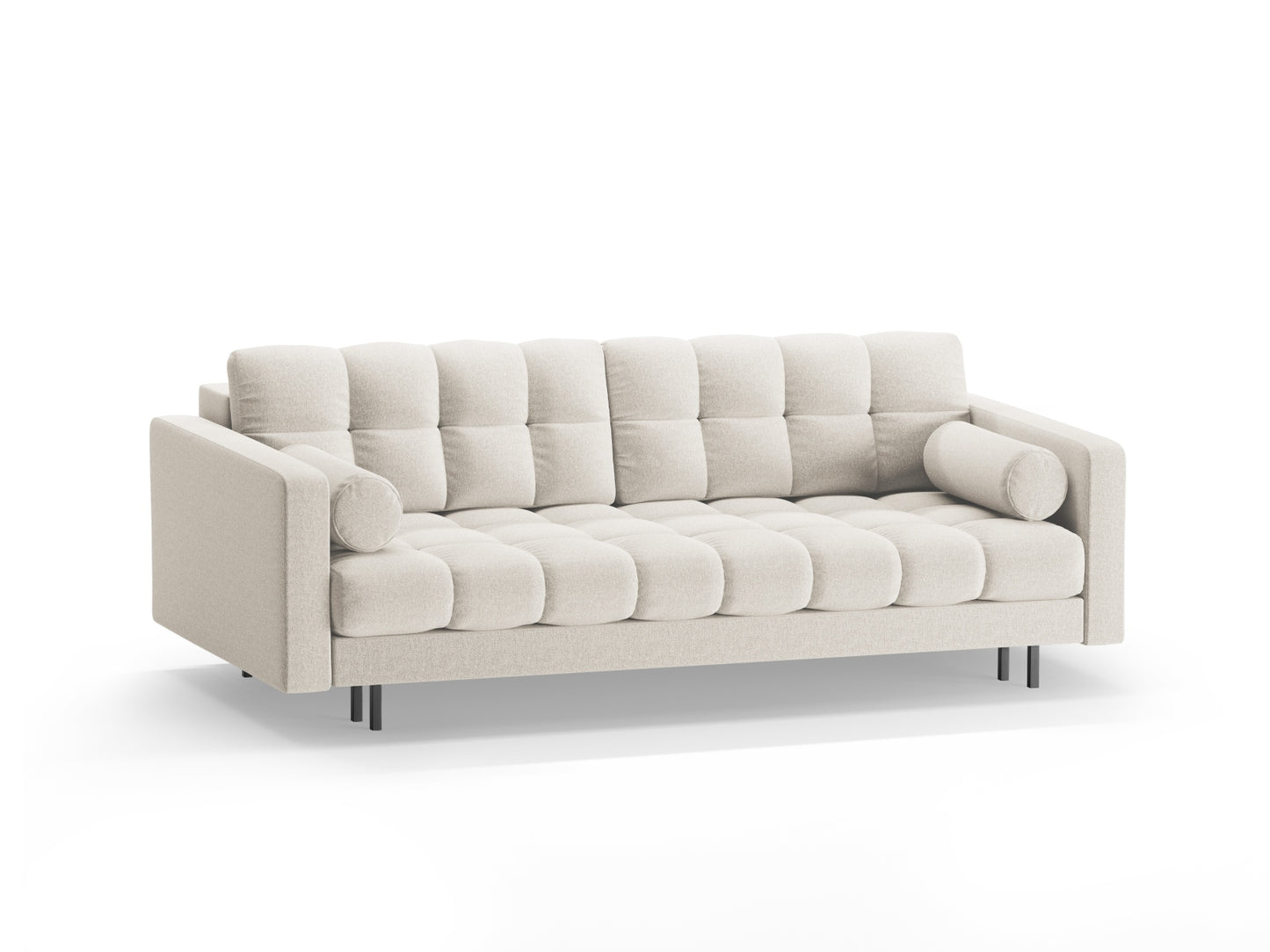 Bali Sofa With Bed Function And Box (3 Seats, 222x84x105) - Structured Fabric - Structured Fabric - Gallery image 2
