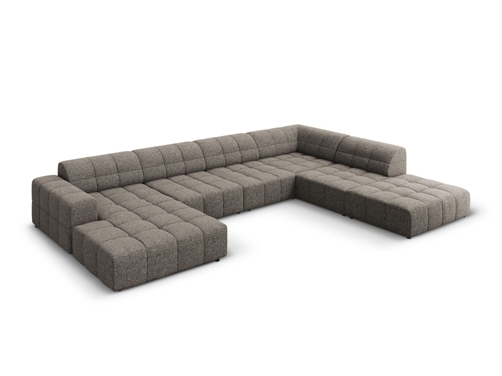 Chicago Panoramic Corner Sofa (7 Seats, 375x263x78) - Haga Chenille - Gallery image 6