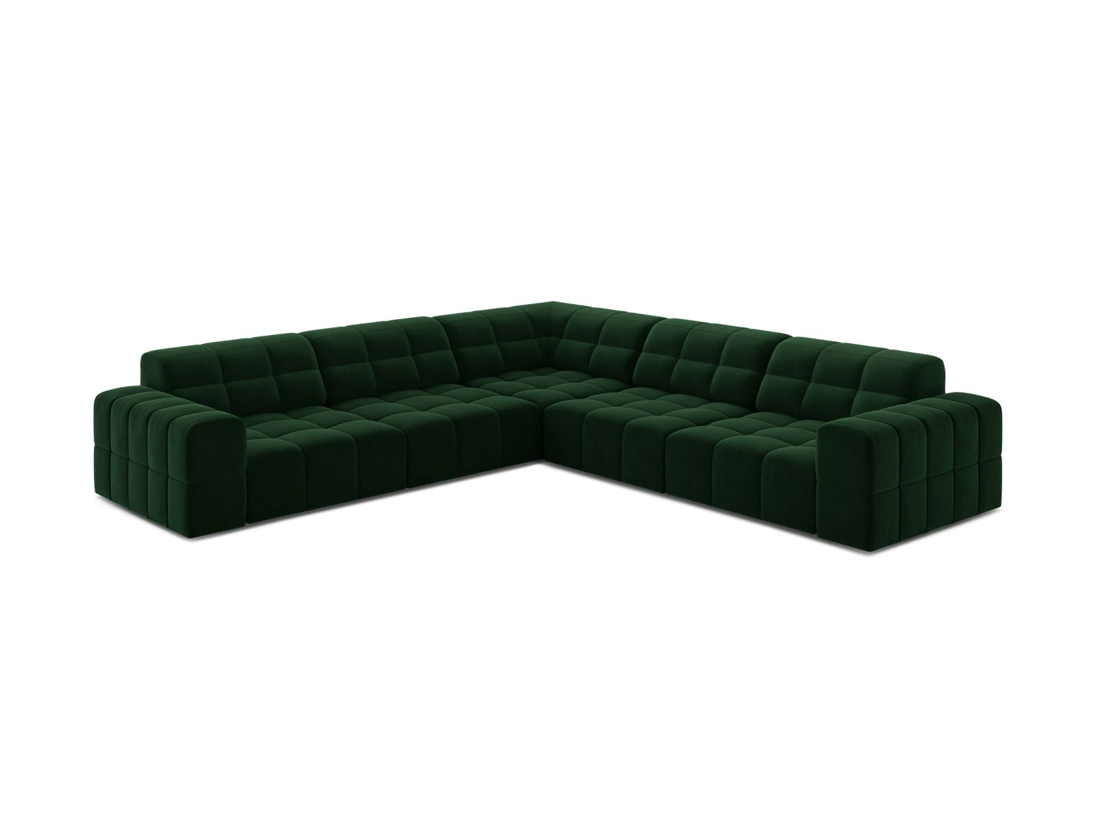 Chicago Symmetrical Corner Sofa (4 Seats, 285x285x78) - Bluvel Velvet - Gallery image 2