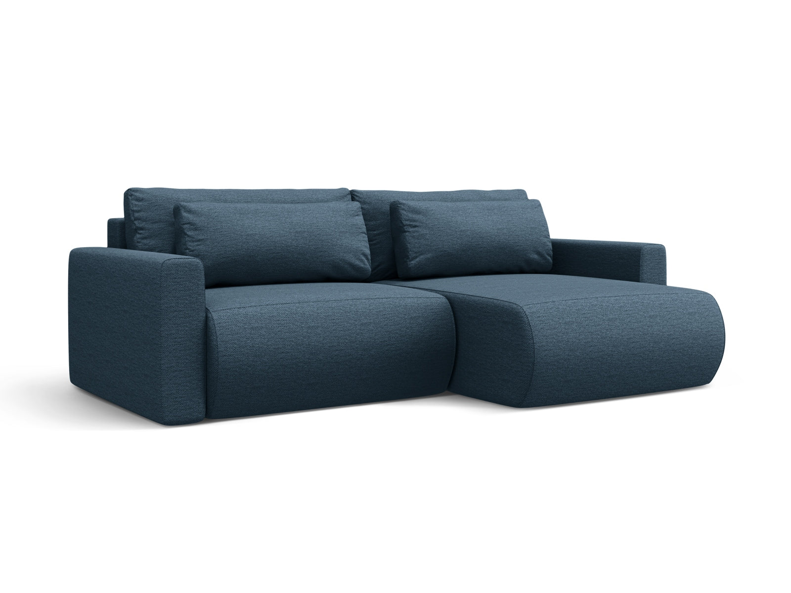 Belfast Corner Sofa With Bed Function And Box (3 Seats, 240x149x84) - Structured Fabric - Gallery image 2