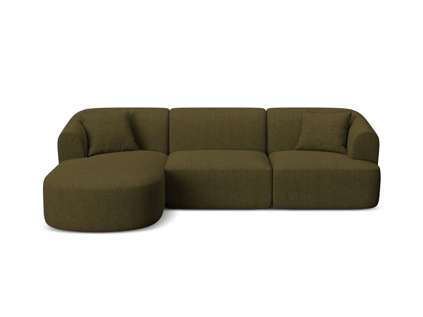 Campi Modular Corner Sofa (4 Seats, 256x156x70) - Structured Fabric