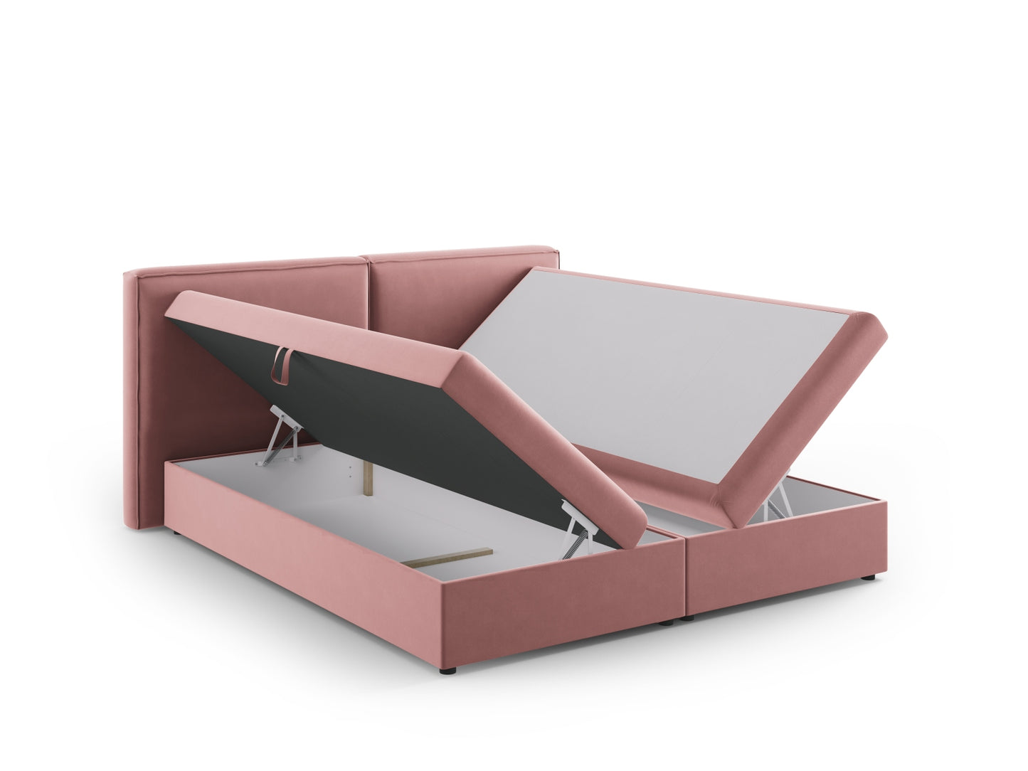 Arendal Boxspring Bed Valvet - Pink - 160x200