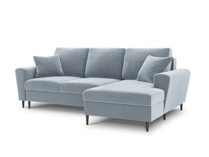 Kyoto Corner Sofa With Bed Function And Box (4 Seats, 241x145x88) - Left/Right - Riviera Velvet