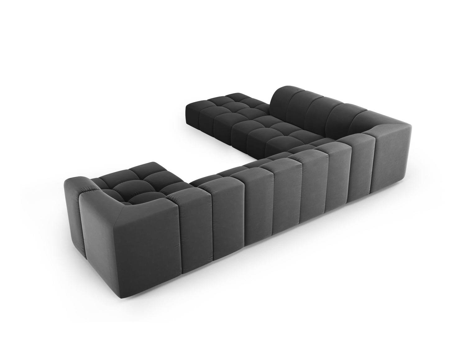 Moritz Panoramic Corner Sofa - Left/Right (7 Seats, 329x276x70) - Bluvel Velvet - Gallery image 7