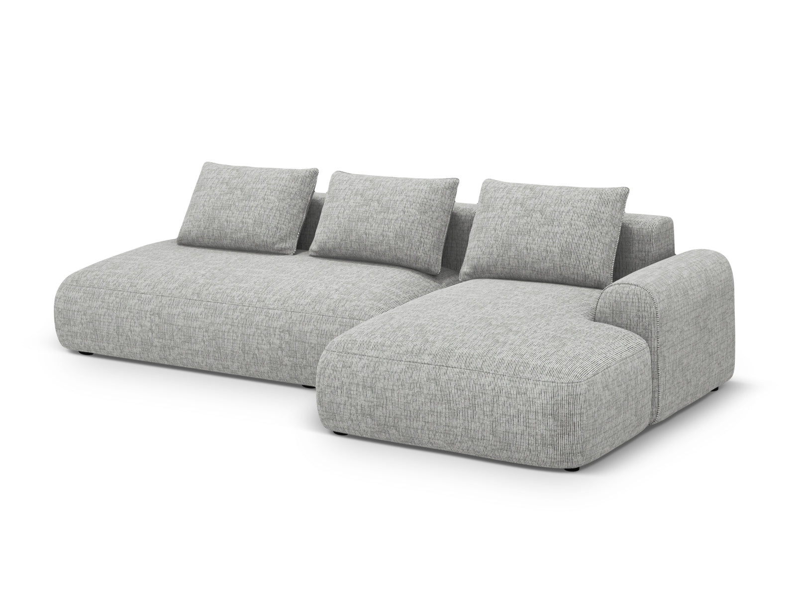 Calma Corner Sofa With Bed Function And Box (5 Seats, 275x142x84) - Structured Fabric - Gallery image 8